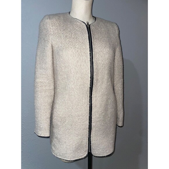 Forever 21 Vintage Y2K Women's Alpaca Blend Teddy Jacket size S  Zip Up - Picture 5 of 11